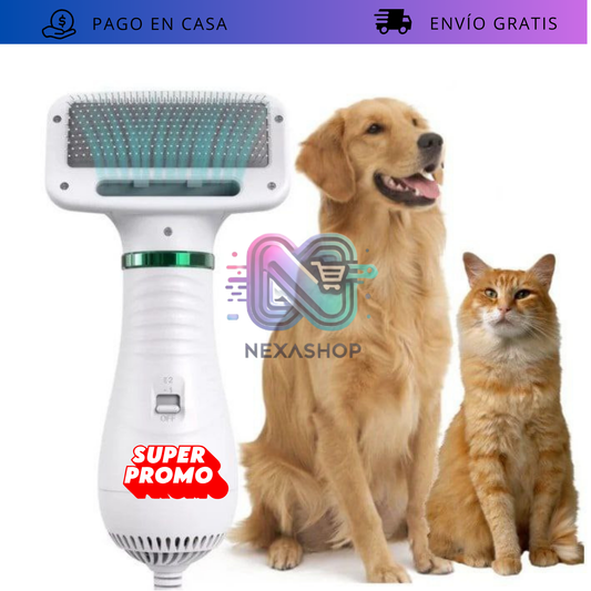 Cepillo Peine Secador De Mascotas