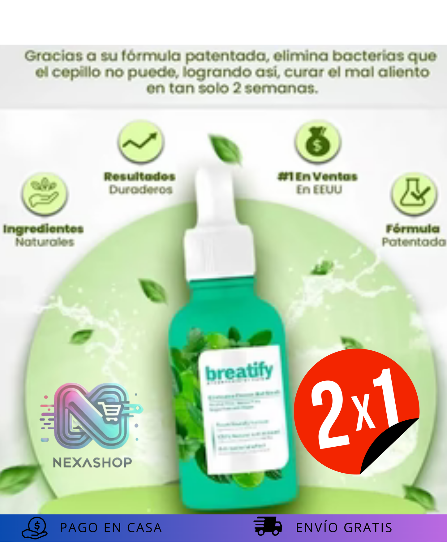 BREATIFY Gotas para el mal aliento