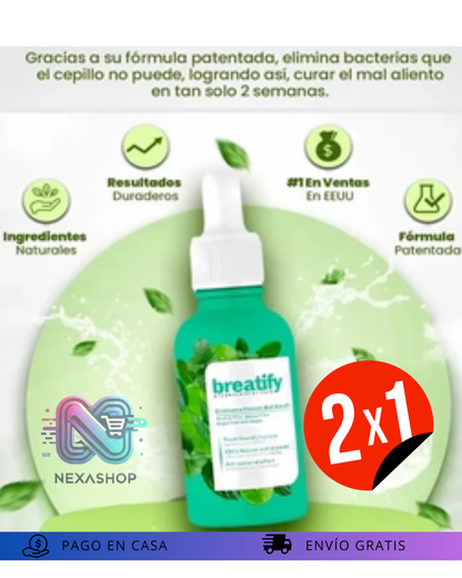 BREATIFY Gotas para el mal aliento